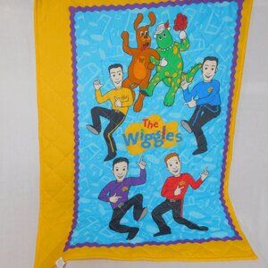 VTG 2003 The Wiggles Original Cast Kid Toddler Comforter Bed Spread Wall Hanging